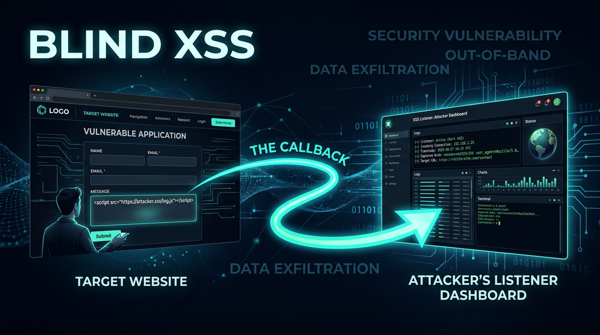 What is Blind Cross-Site Scripting (Blind XSS)? Ways to Exploit, Examples and Impact