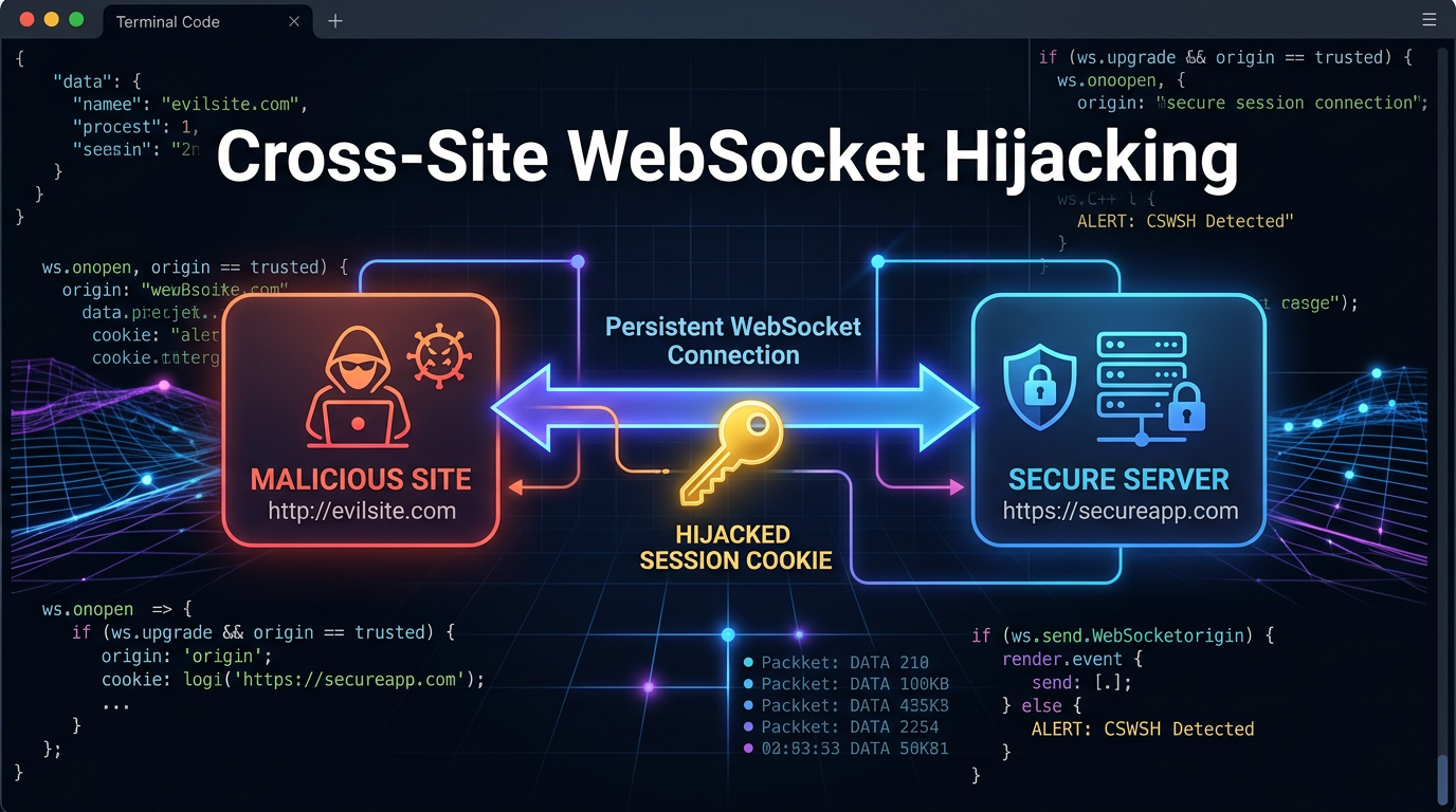 What is Cross-Site WebSocket Hijacking (CSWSH)? Ways to Exploit, Examples and Impact