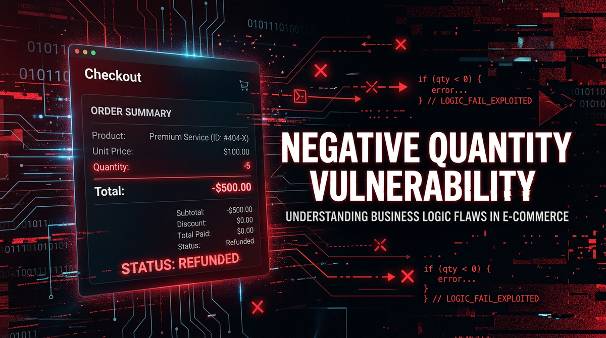 What is Negative Quantity Vulnerability? Ways to Exploit, Examples and Impact
