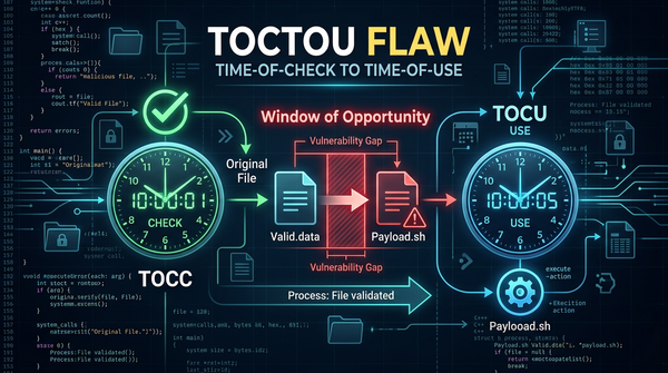 What is Time-of-Check to Time-of-Use (TOCTOU) Flaw? Ways to Exploit, Examples and Impact