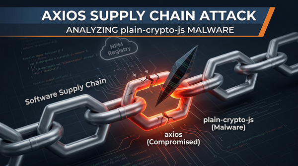 The Axios Supply Chain Attack: Analyzing the plain-crypto-js NPM Malware