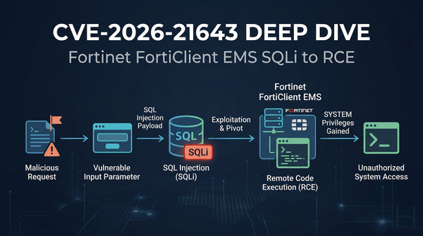 CVE-2026-21643 Deep Dive: Fortinet FortiClient EMS SQLi to RCE